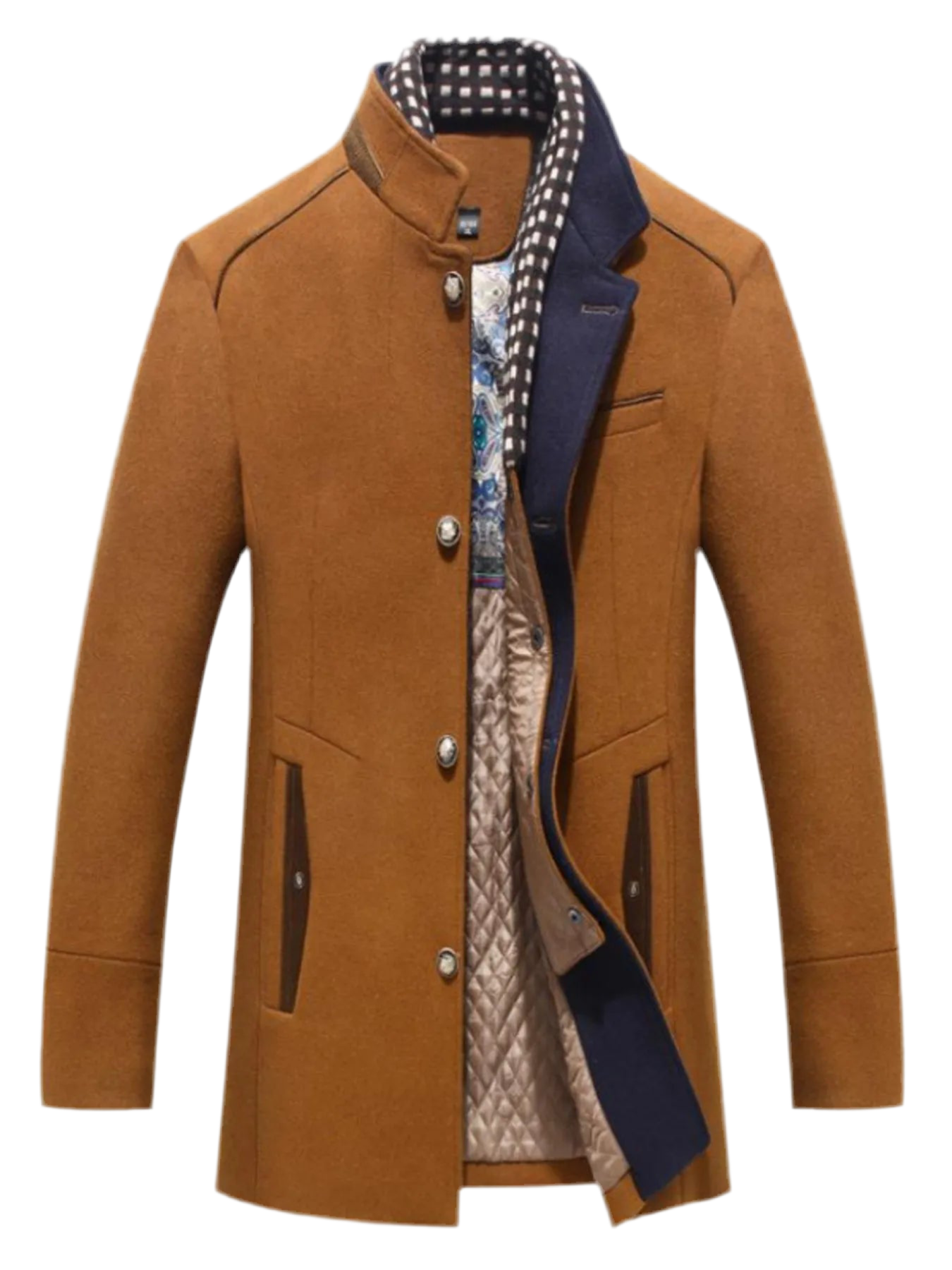 Quilted Inner Long Sleeve Coat