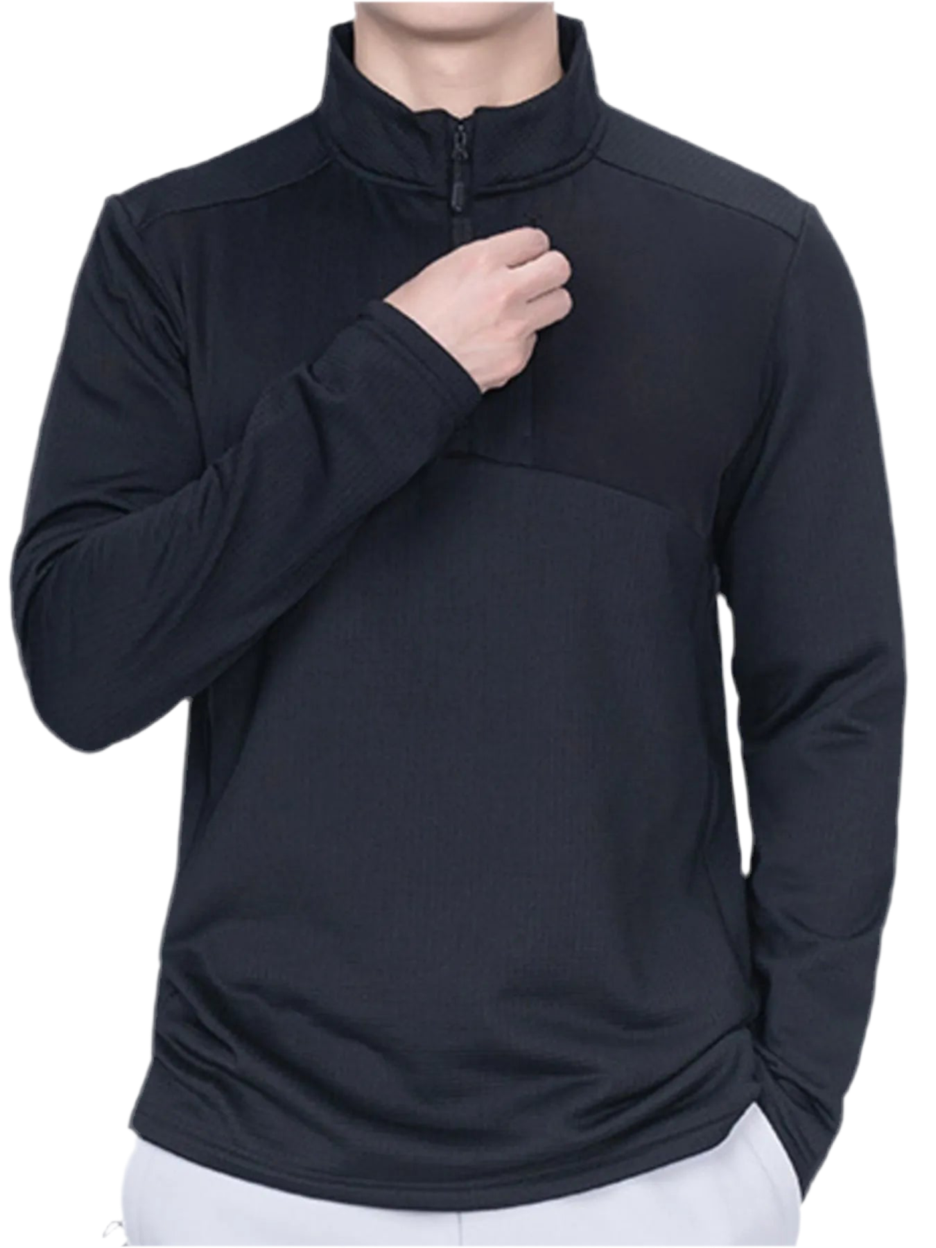 Quarter Zip Long Sleeve Top