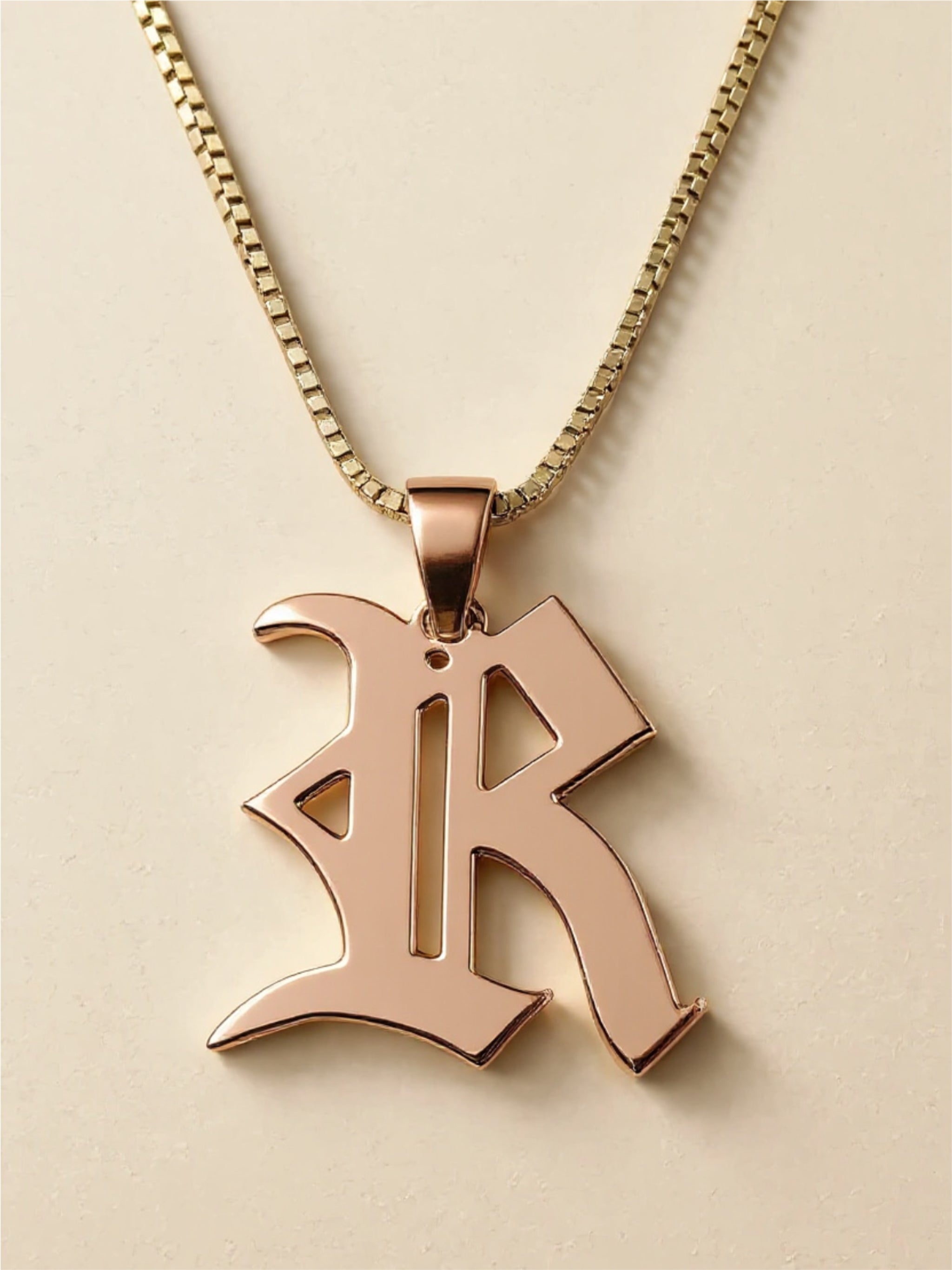 .925 Sterling Silver Letter "R" Charm Necklace