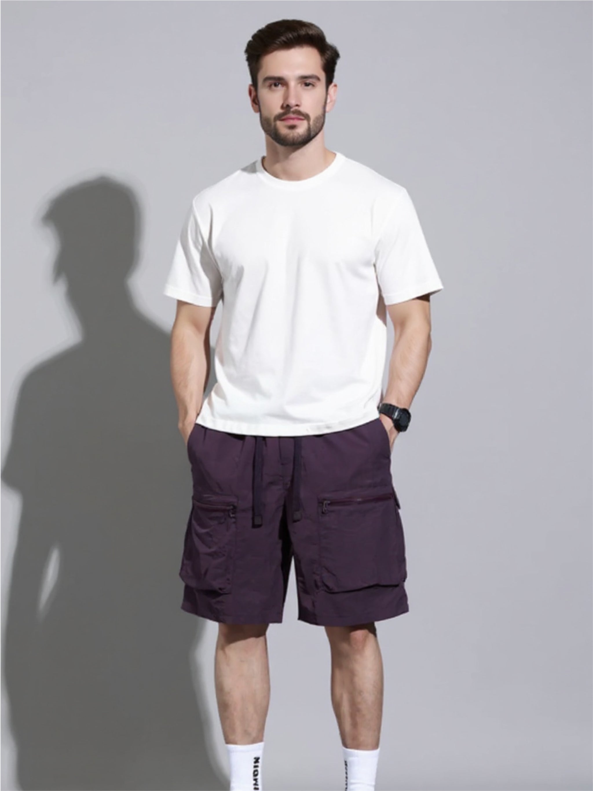 Drawstring Cargo Shorts