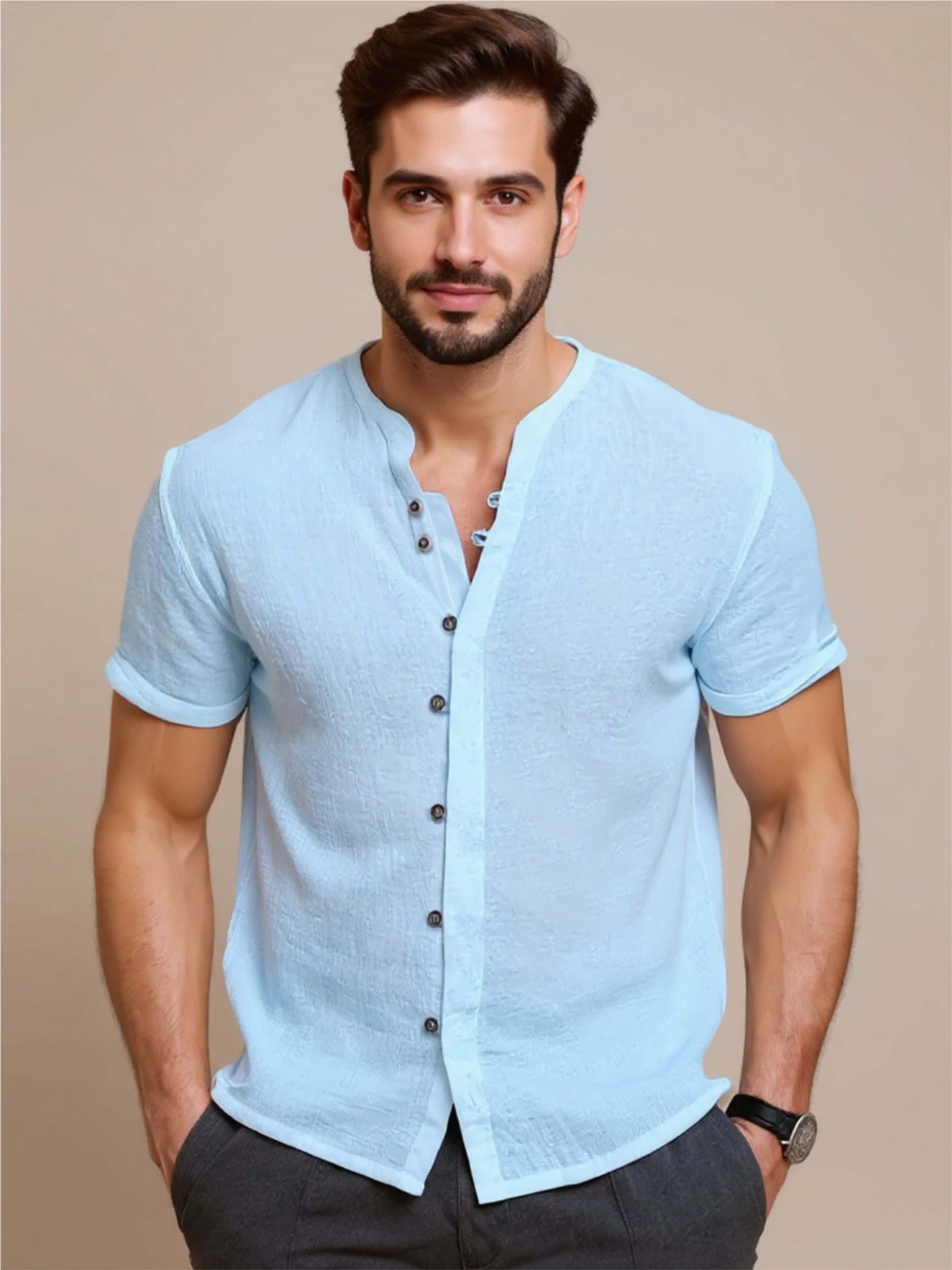 Button Up Short Sleeve Shirt