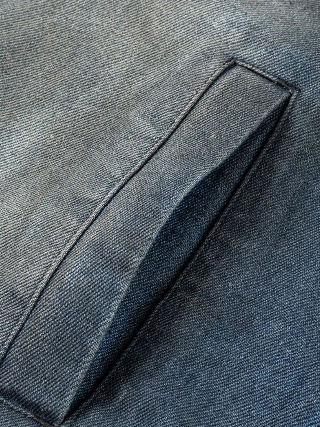 Washed Denim Bomber Jacket