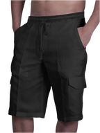 Drawstring Pocketed Shorts