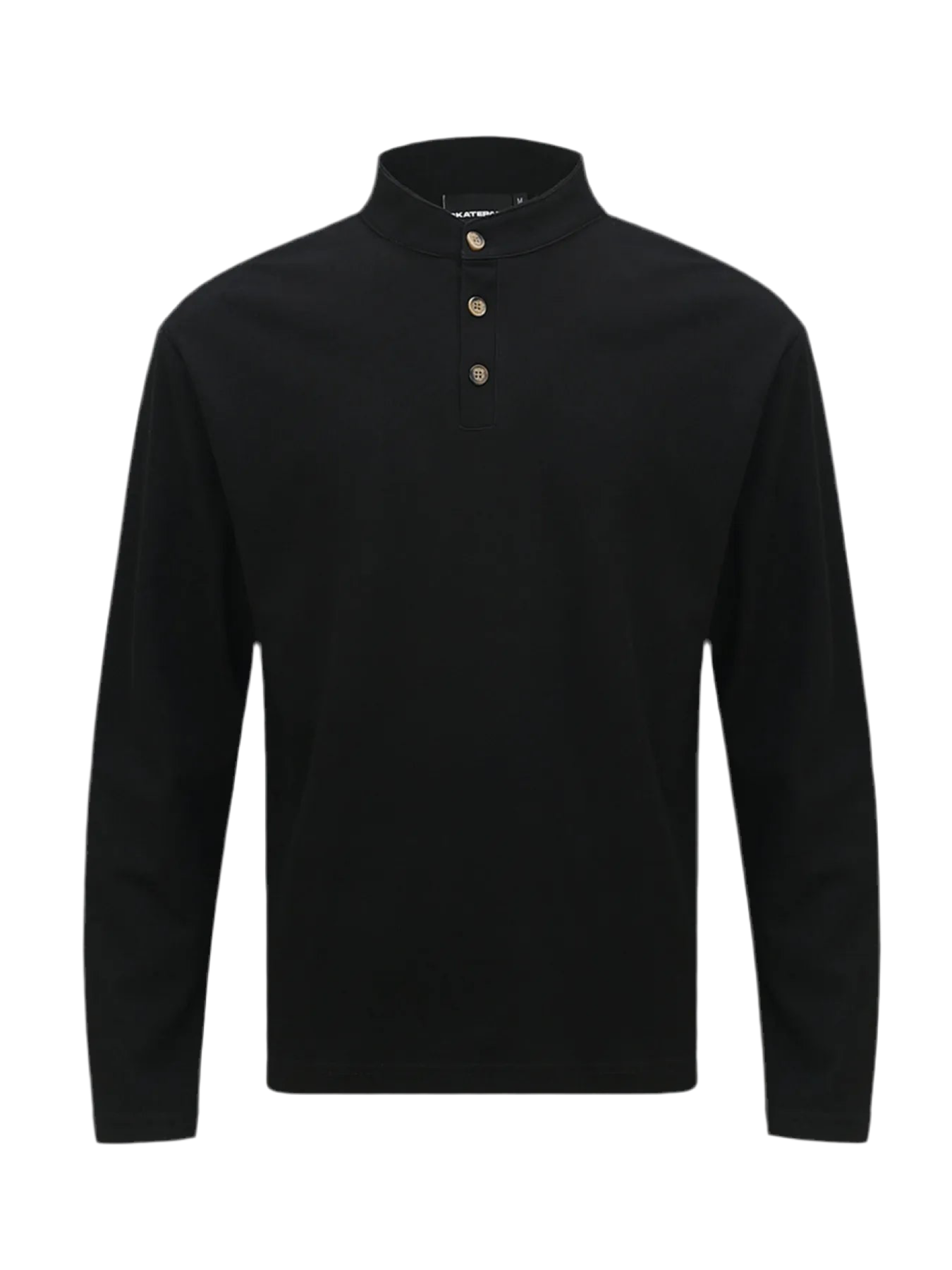 Henley Long Sleeve T-Shirt with Button Detail