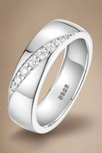 925 Sterling Silver Moissanite Ring