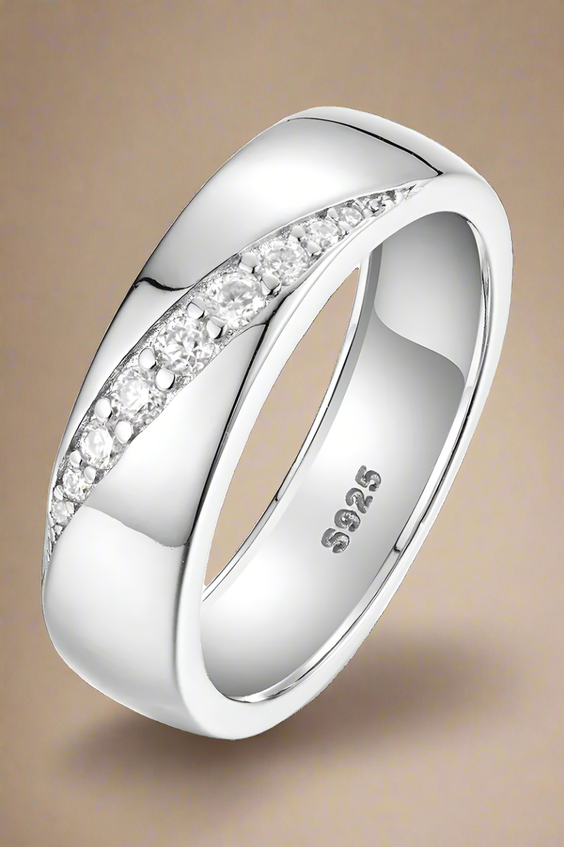 925 Sterling Silver Moissanite Ring