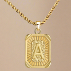 Gold Letter Charm Necklace