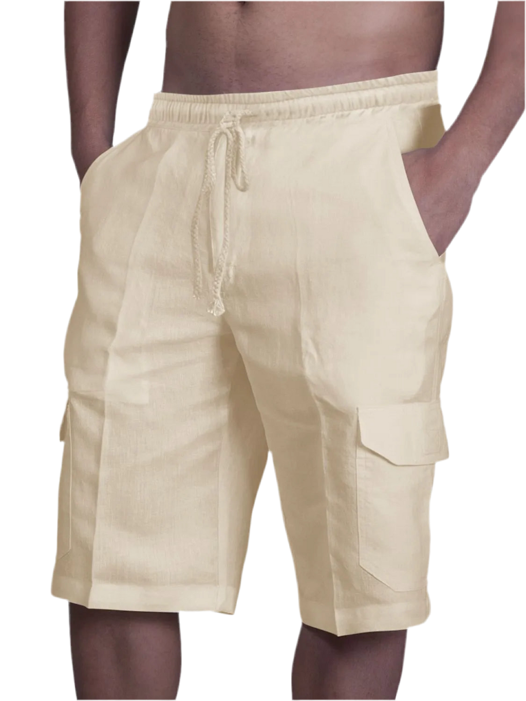 Drawstring Pocketed Shorts