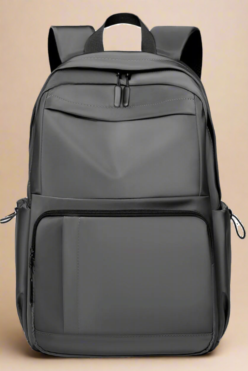 Multi-Pockets Solid Color Backpack Bag