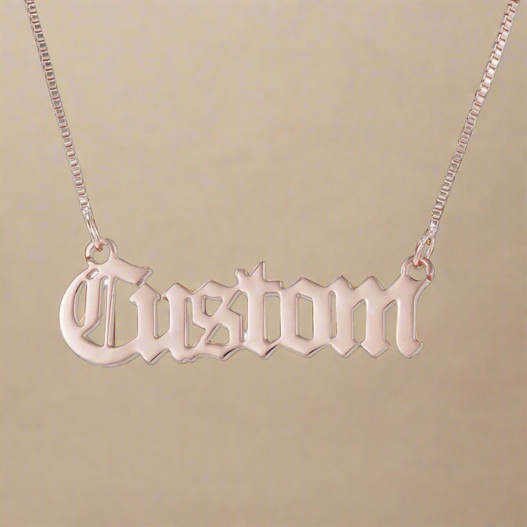 .925 Sterling Silver Custom Name Necklace
