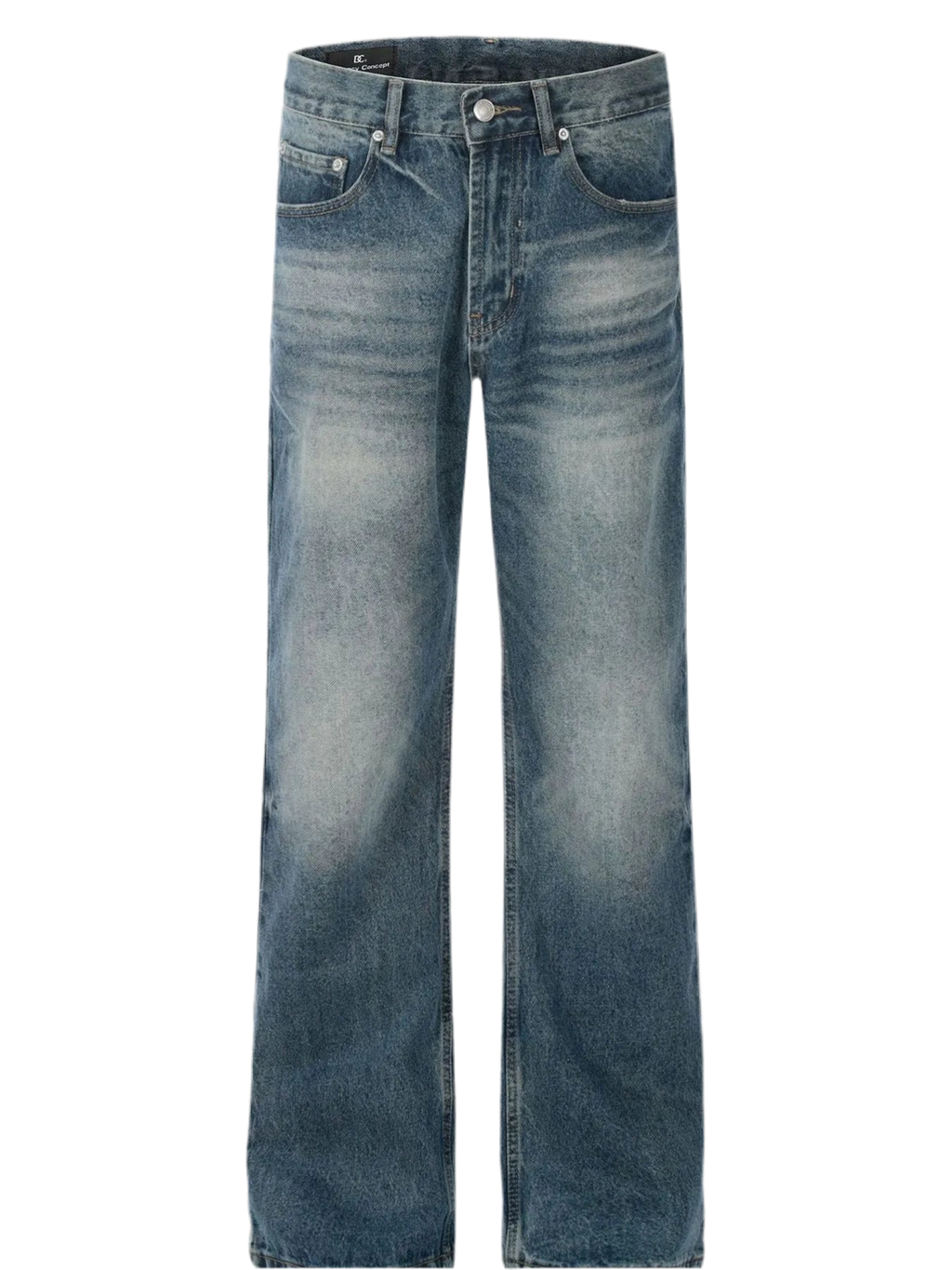 Vintage Wash Loose Fit Jeans