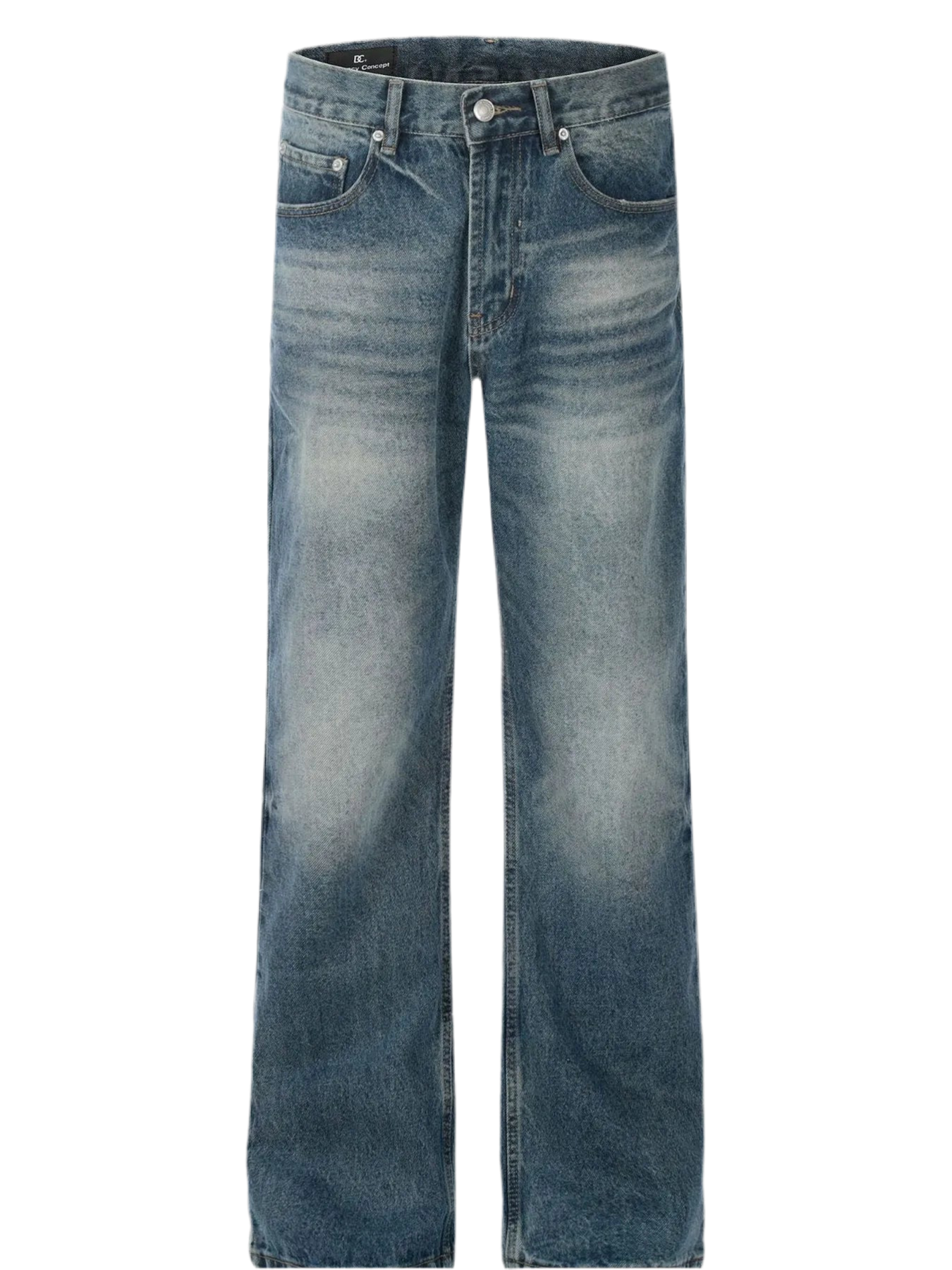 Vintage Wash Loose Fit Jeans