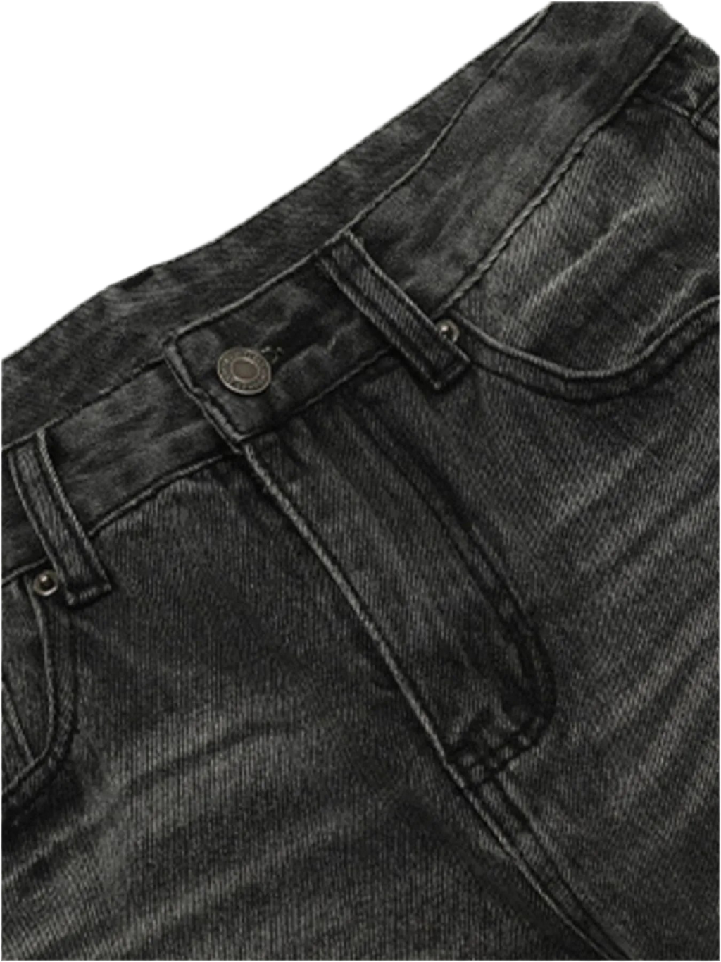 Vintage Washed Straight Leg Jeans