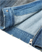 Washed Denim Bomber Jacket