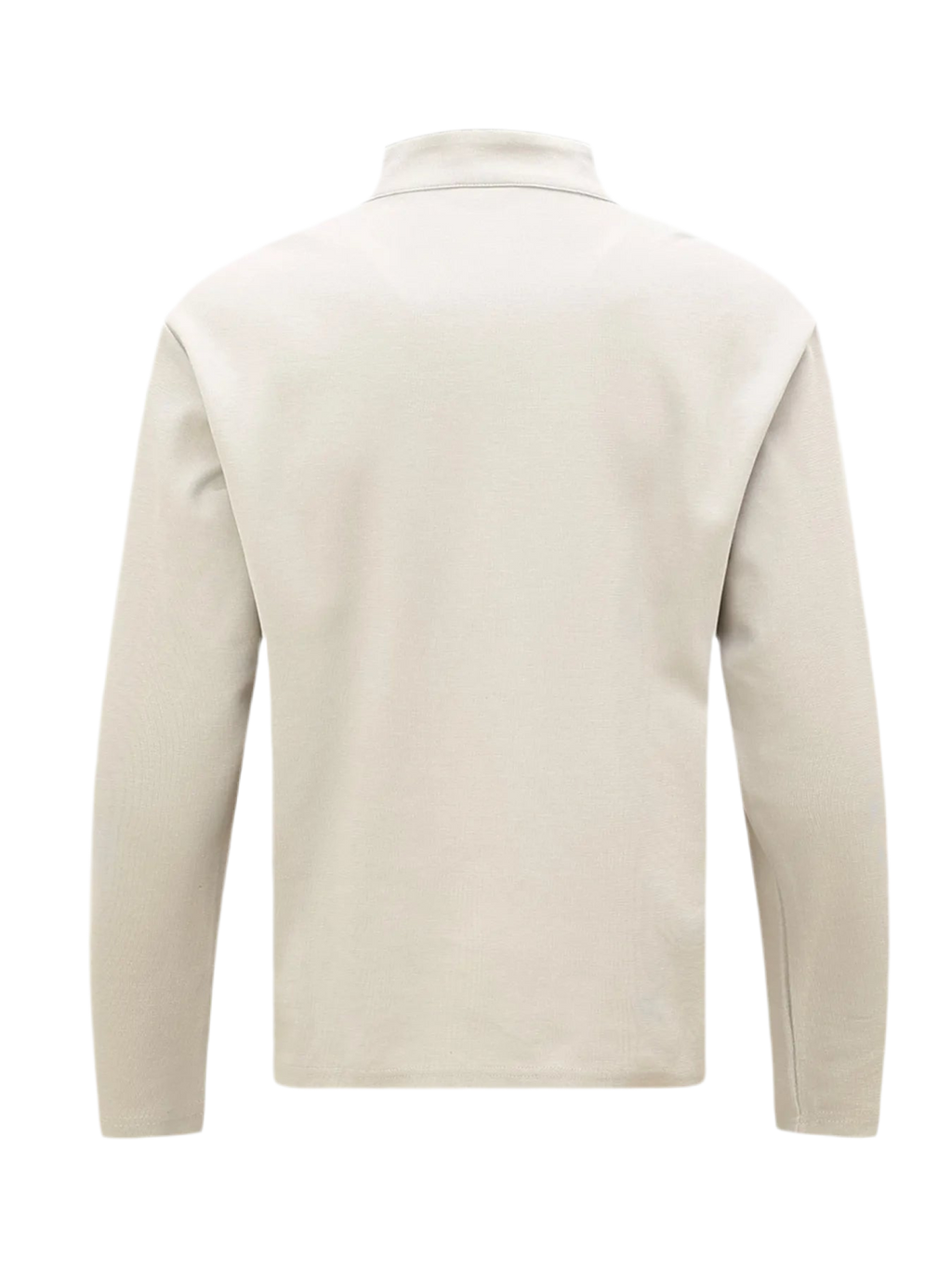 Henley Long Sleeve T-Shirt with Button Detail
