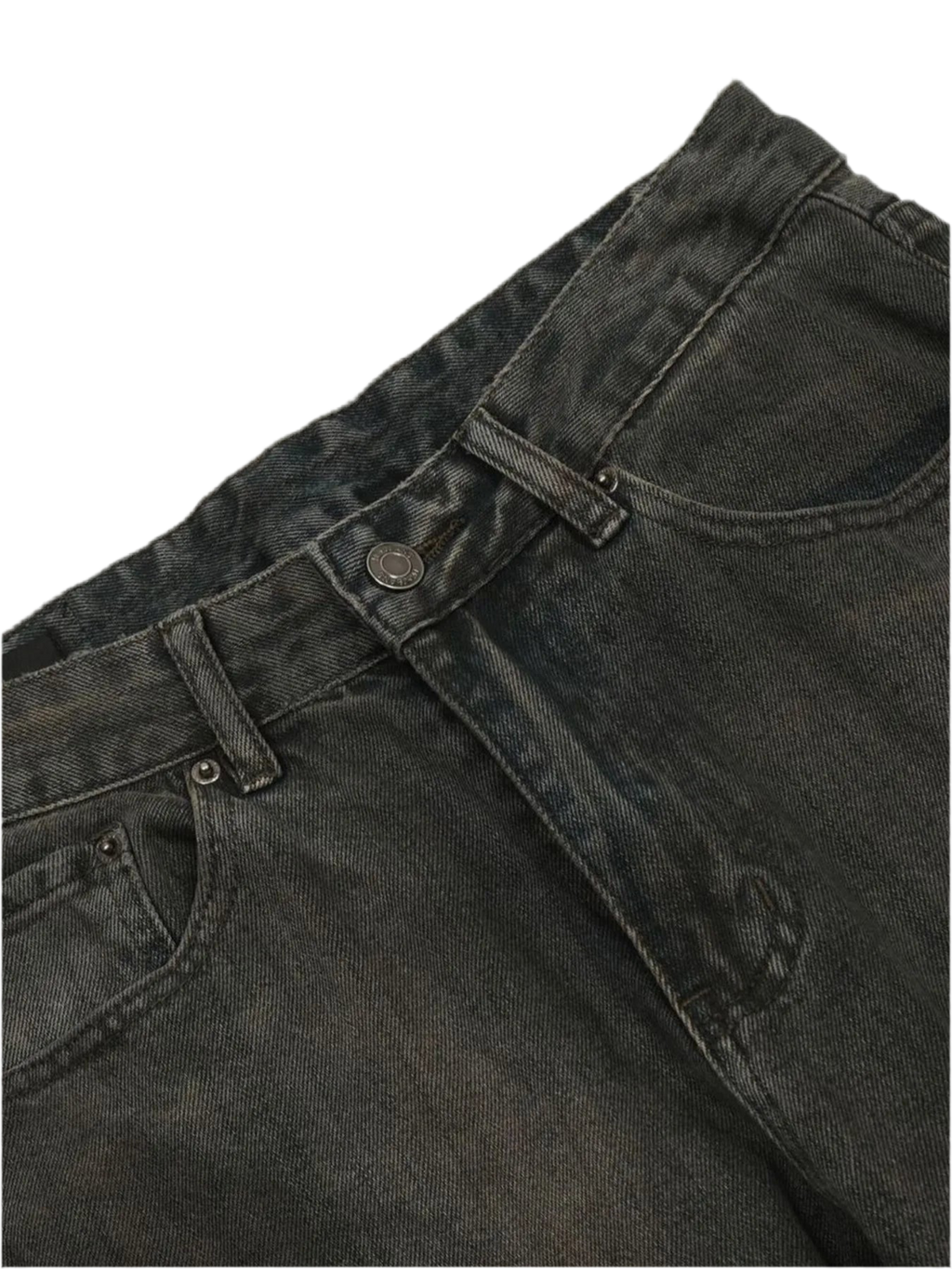 Wash Straight Leg Jeans