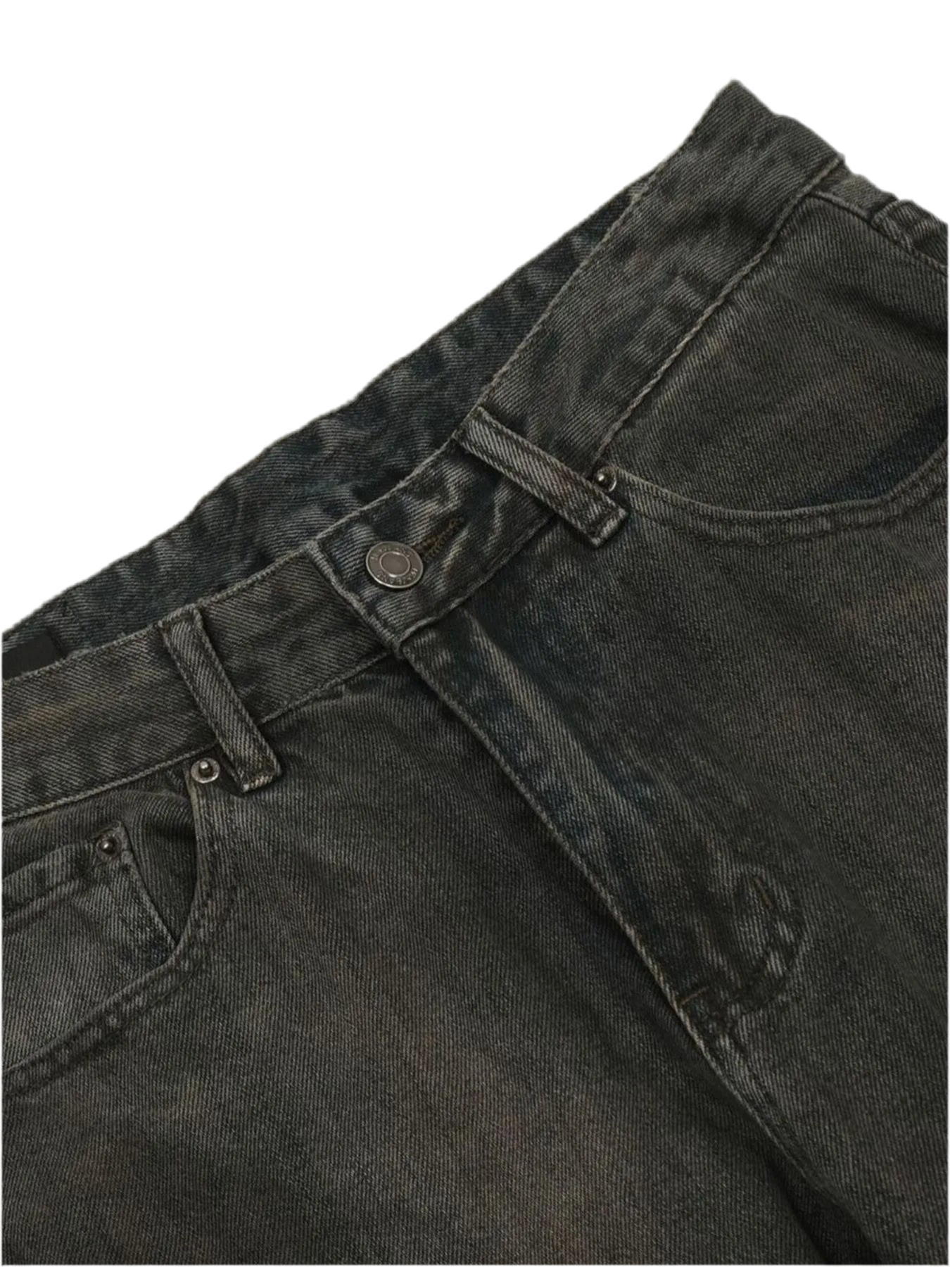 Wash Straight Leg Jeans