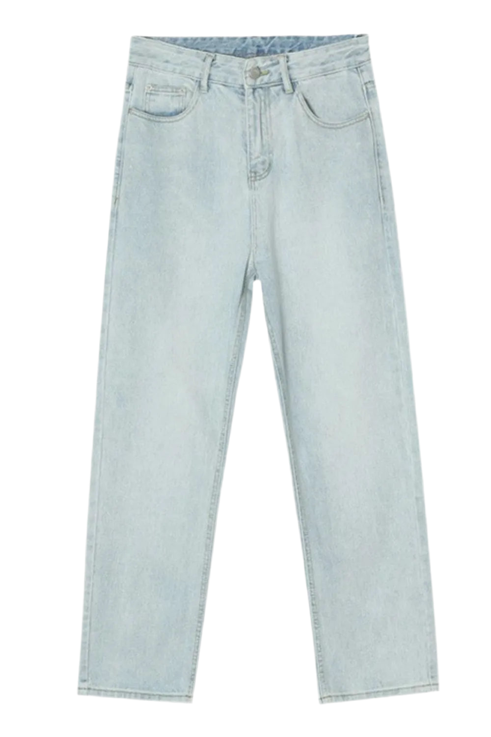 Straight Leg Jeans with Pockets