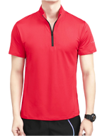 Quarter-Zip Short Sleeve Top