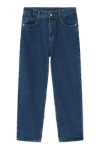 Straight Leg Jeans with Pockets