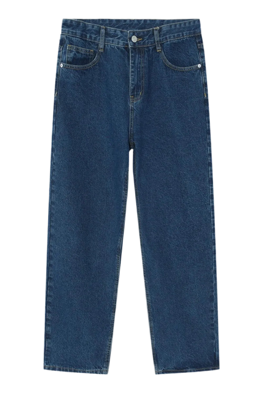 Straight Leg Jeans with Pockets