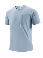Quick-Dry T-Shirt with Zipper Pocket