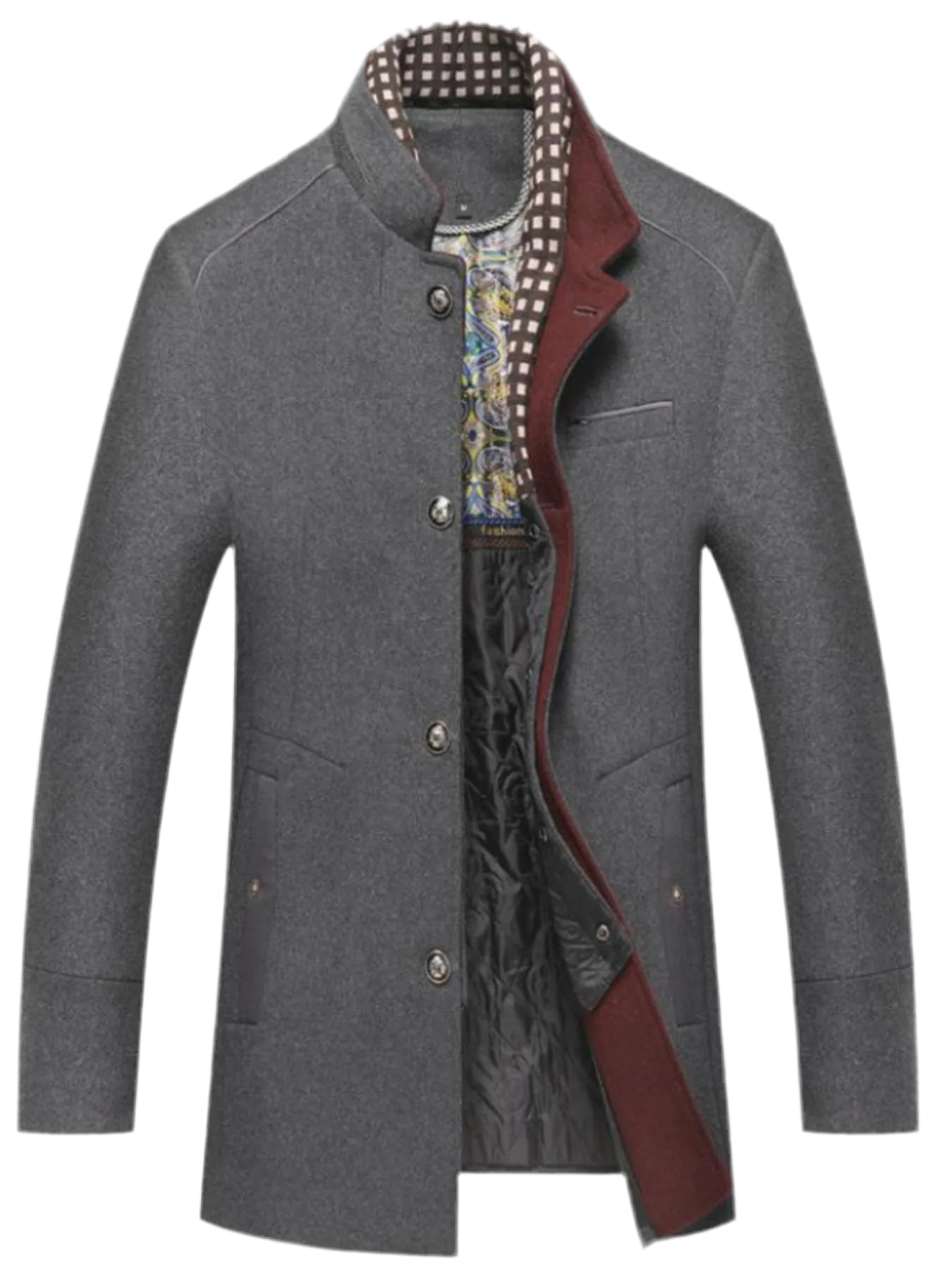 Quilted Inner Long Sleeve Coat