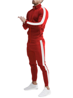 Side Stripes Zip Up Top & Pants Set
