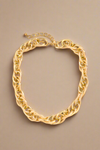 Trendy simple hip-hop punk twist design all-match necklace