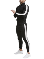 Side Stripes Zip Up Top & Pants Set