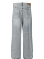 Washed Wide Leg Relaxed Fit Denim Jeans