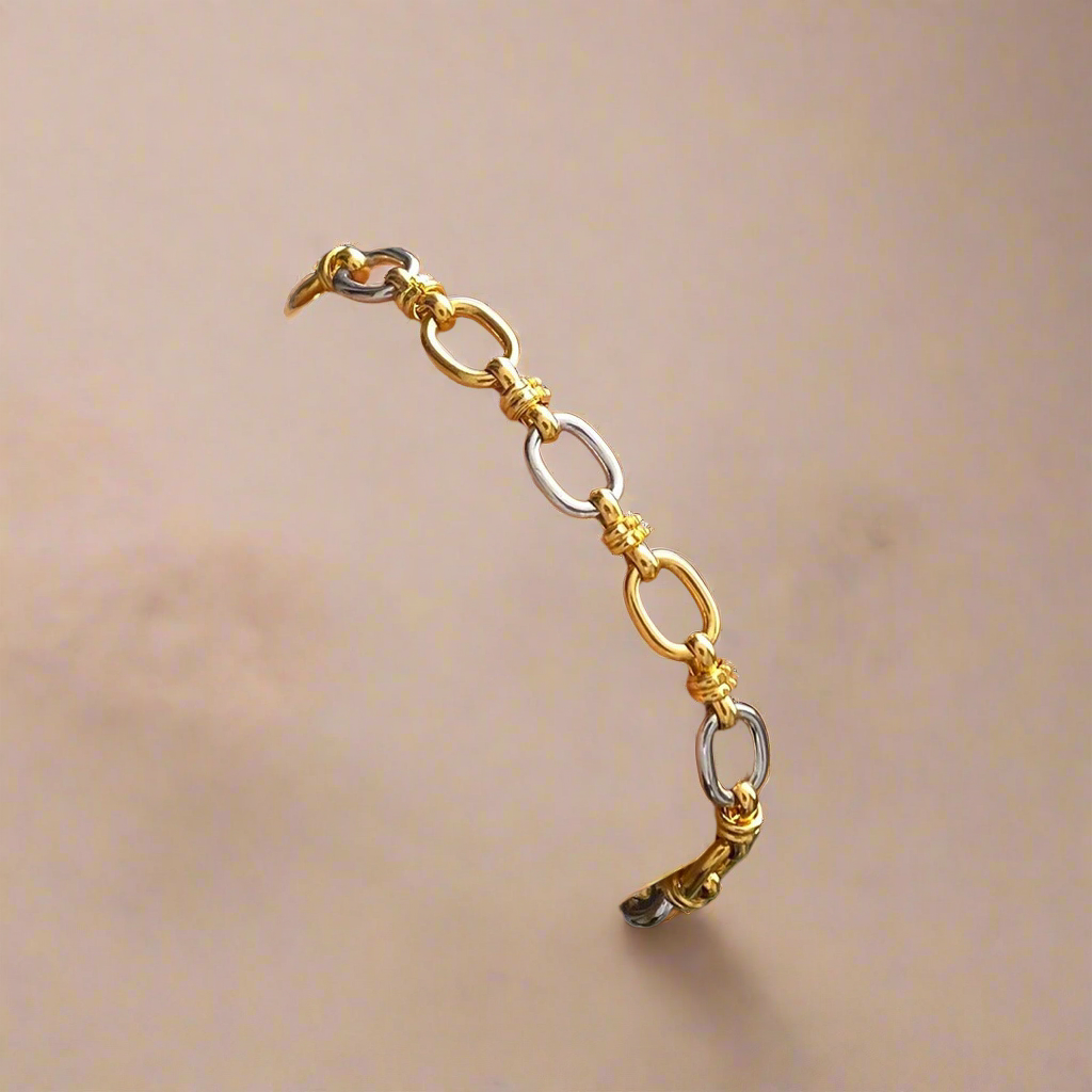 Gold & Silver Two Toned Chain Necklace or Bracelet