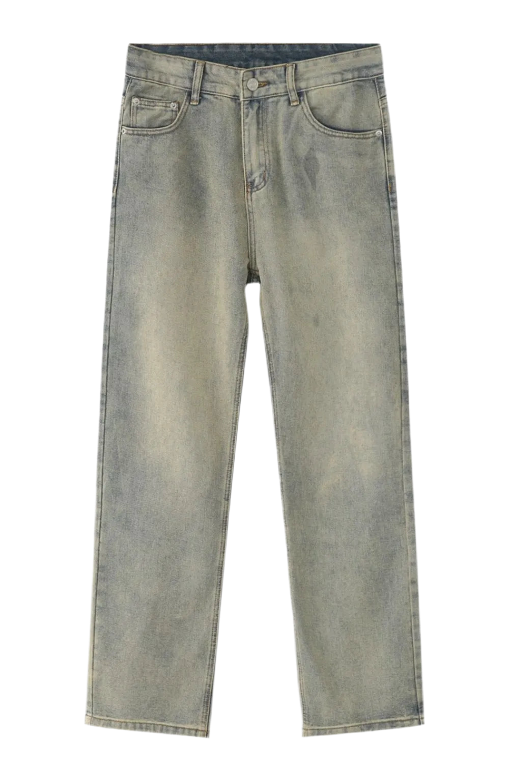 Straight Leg Jeans with Pockets