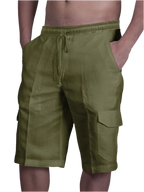 Drawstring Pocketed Shorts
