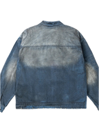 Washed Denim Bomber Jacket