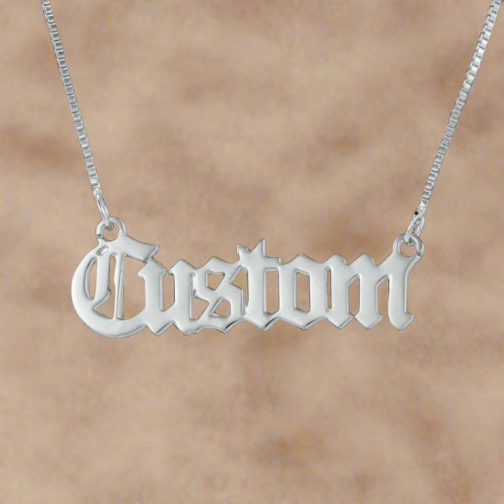 .925 Sterling Silver Custom Name Necklace