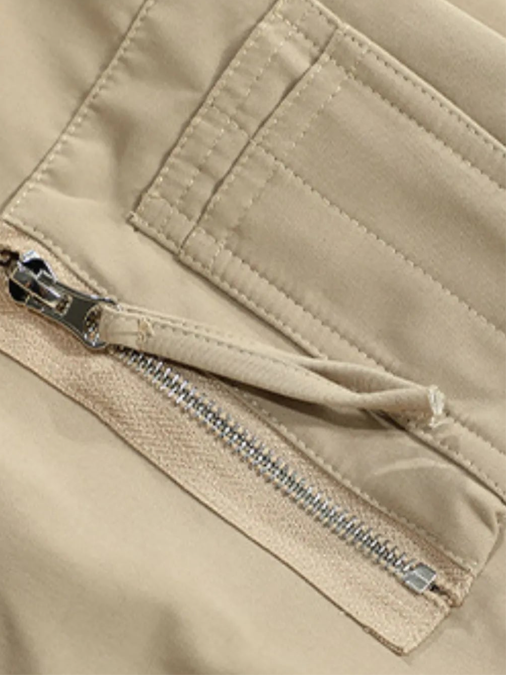 Khaki Zip Up Jacket