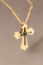 Hollow Cross Projection Necklace