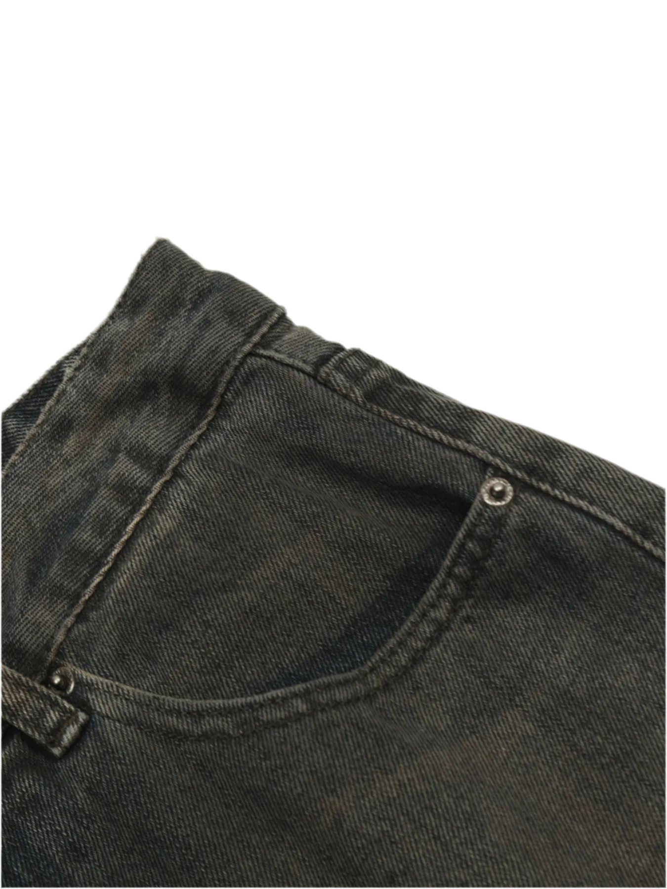 Wash Straight Leg Jeans