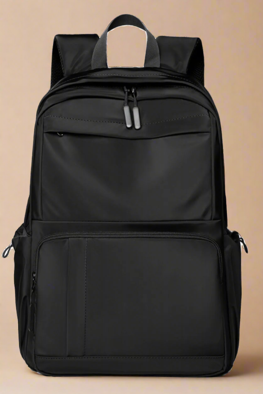 Multi-Pockets Solid Color Backpack Bag