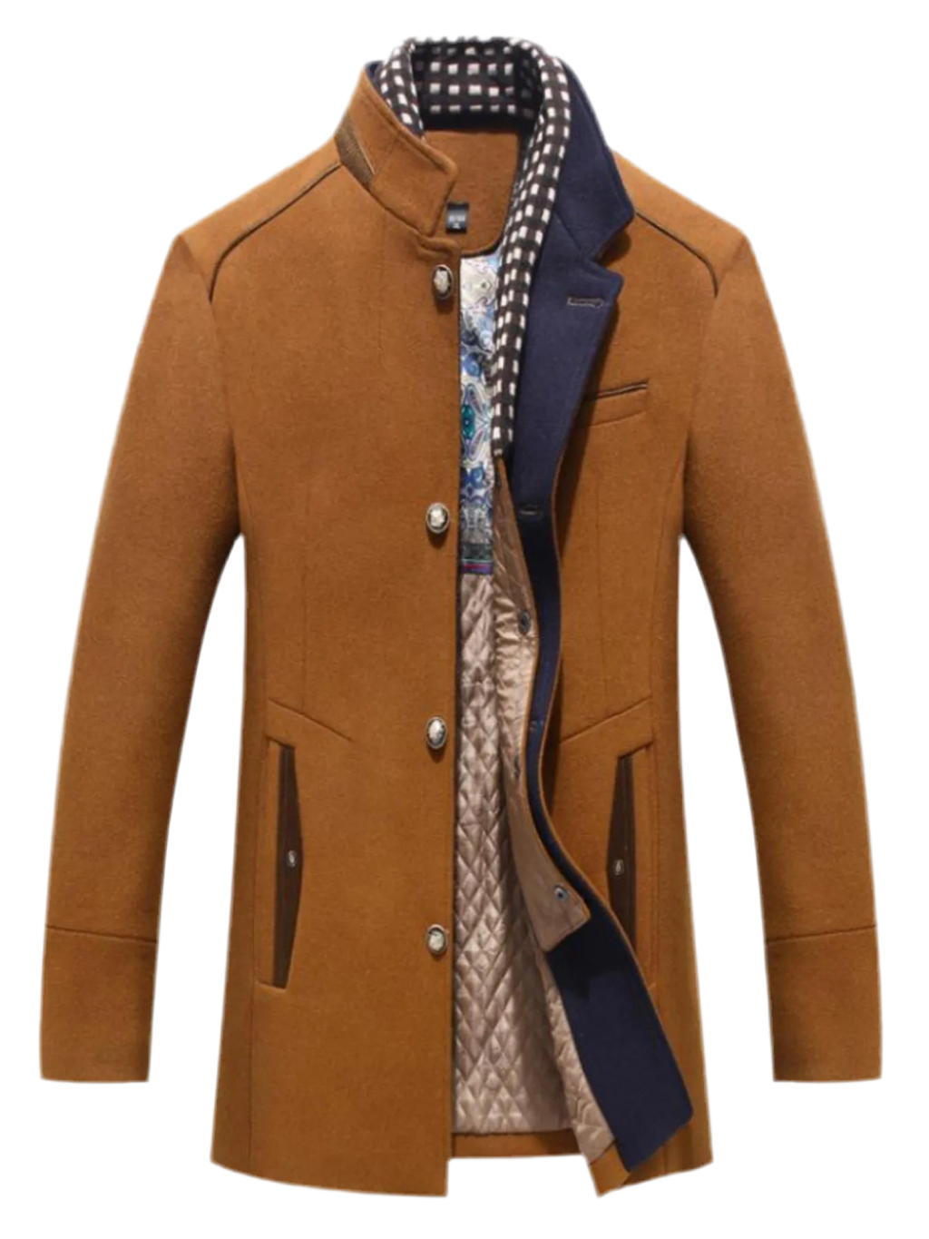 Quilted Inner Long Sleeve Coat