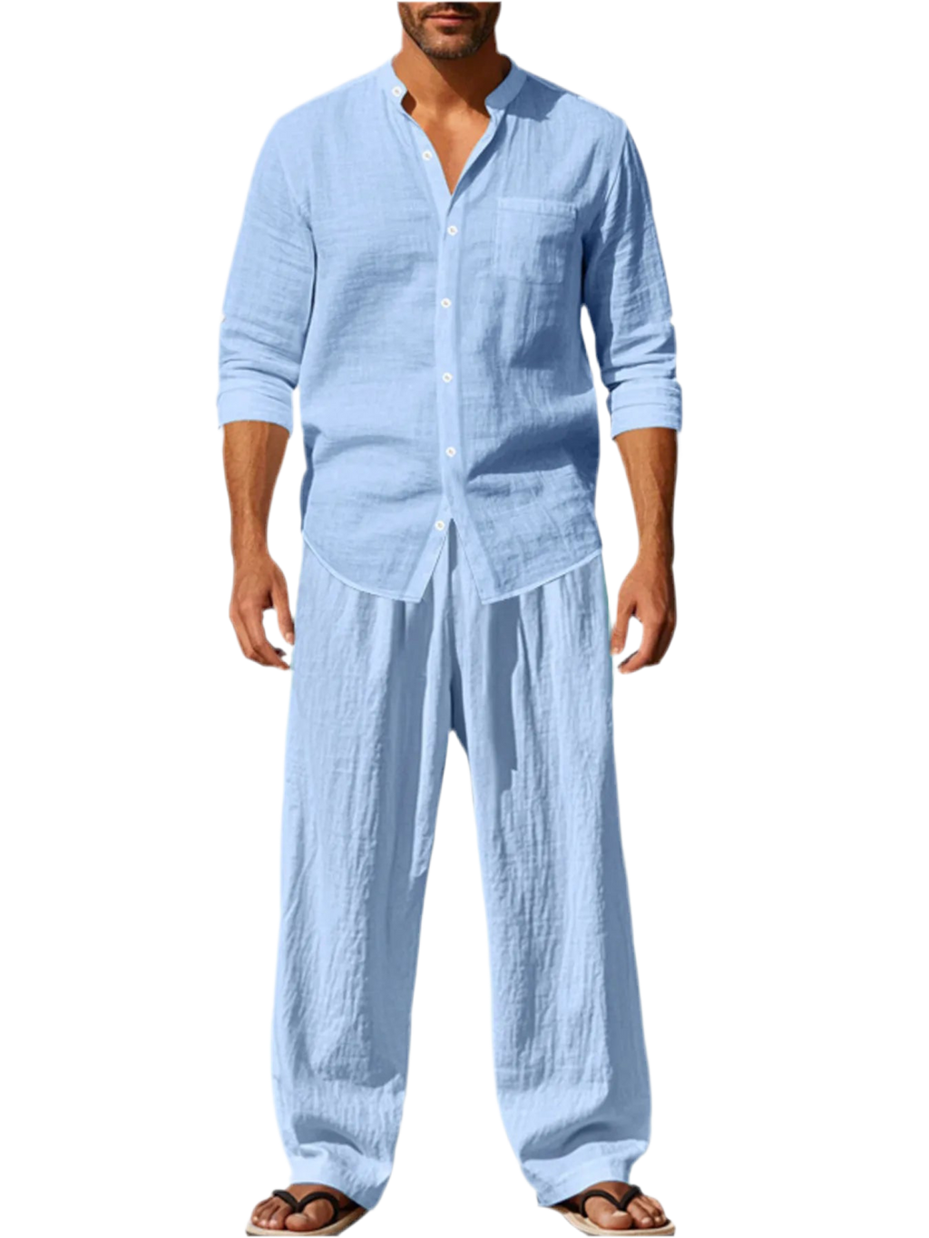 Button Up Shirt & Pants Set