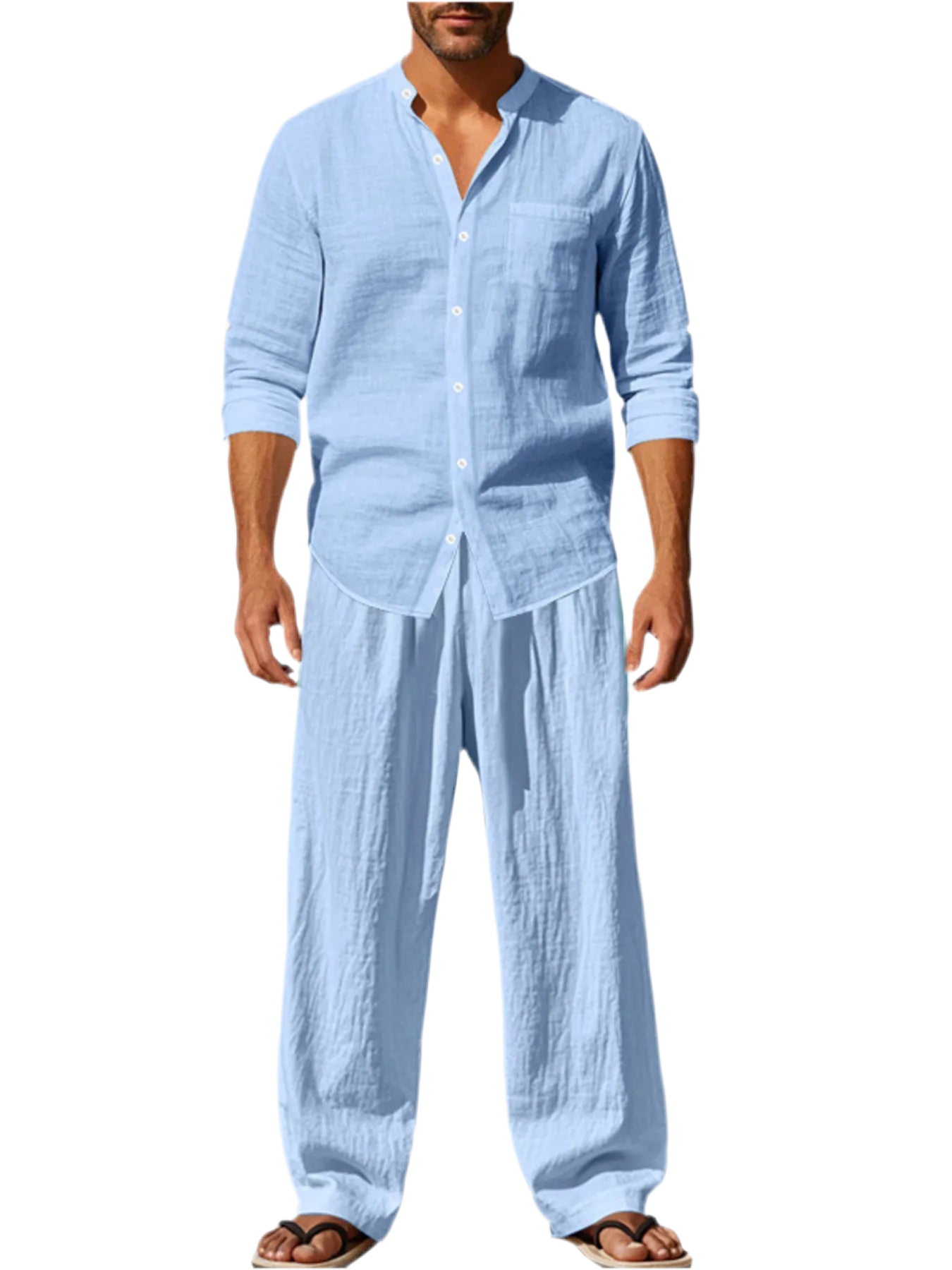 Button Up Shirt & Pants Set
