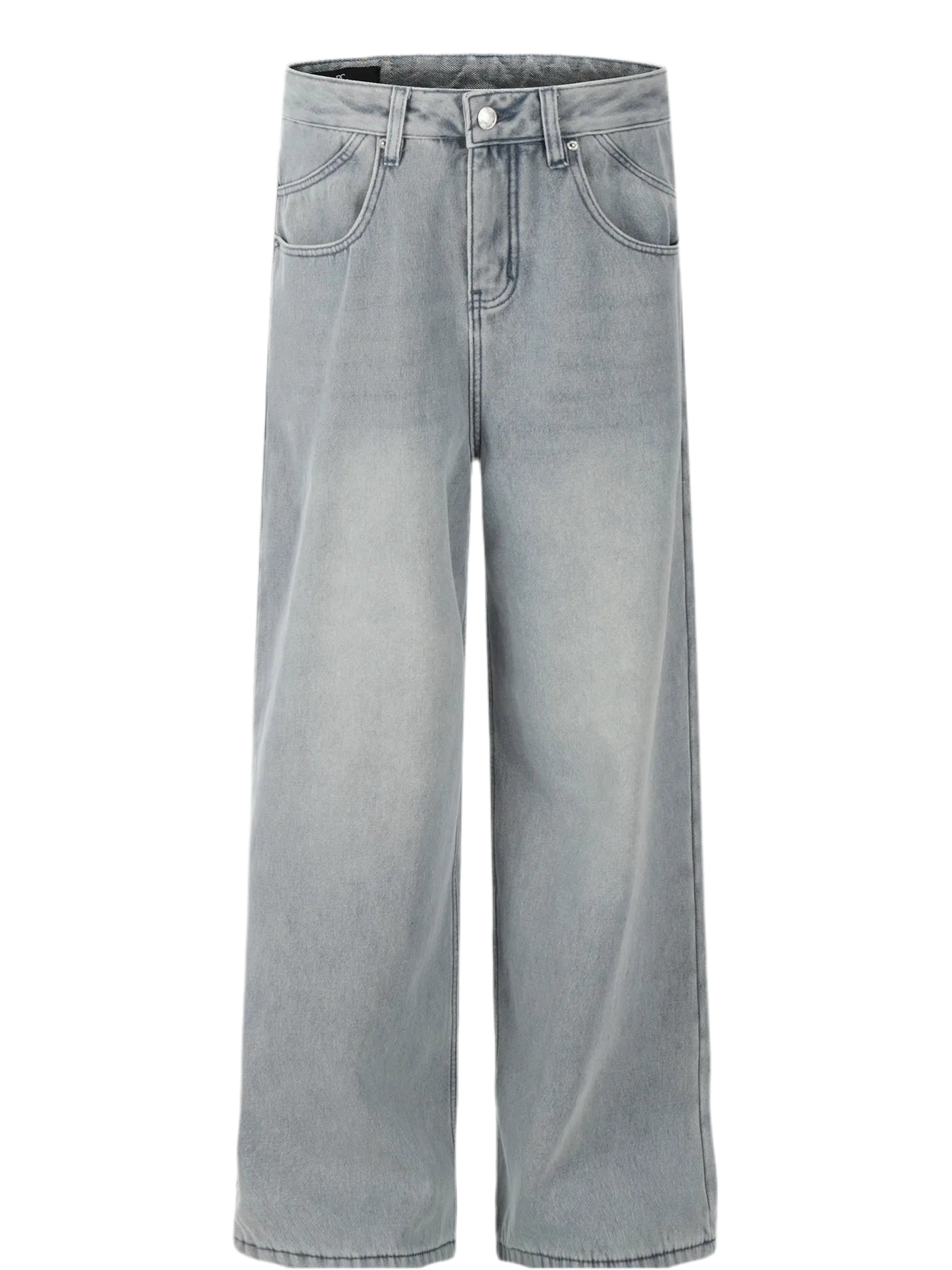 Washed Wide Leg Relaxed Fit Denim Jeans