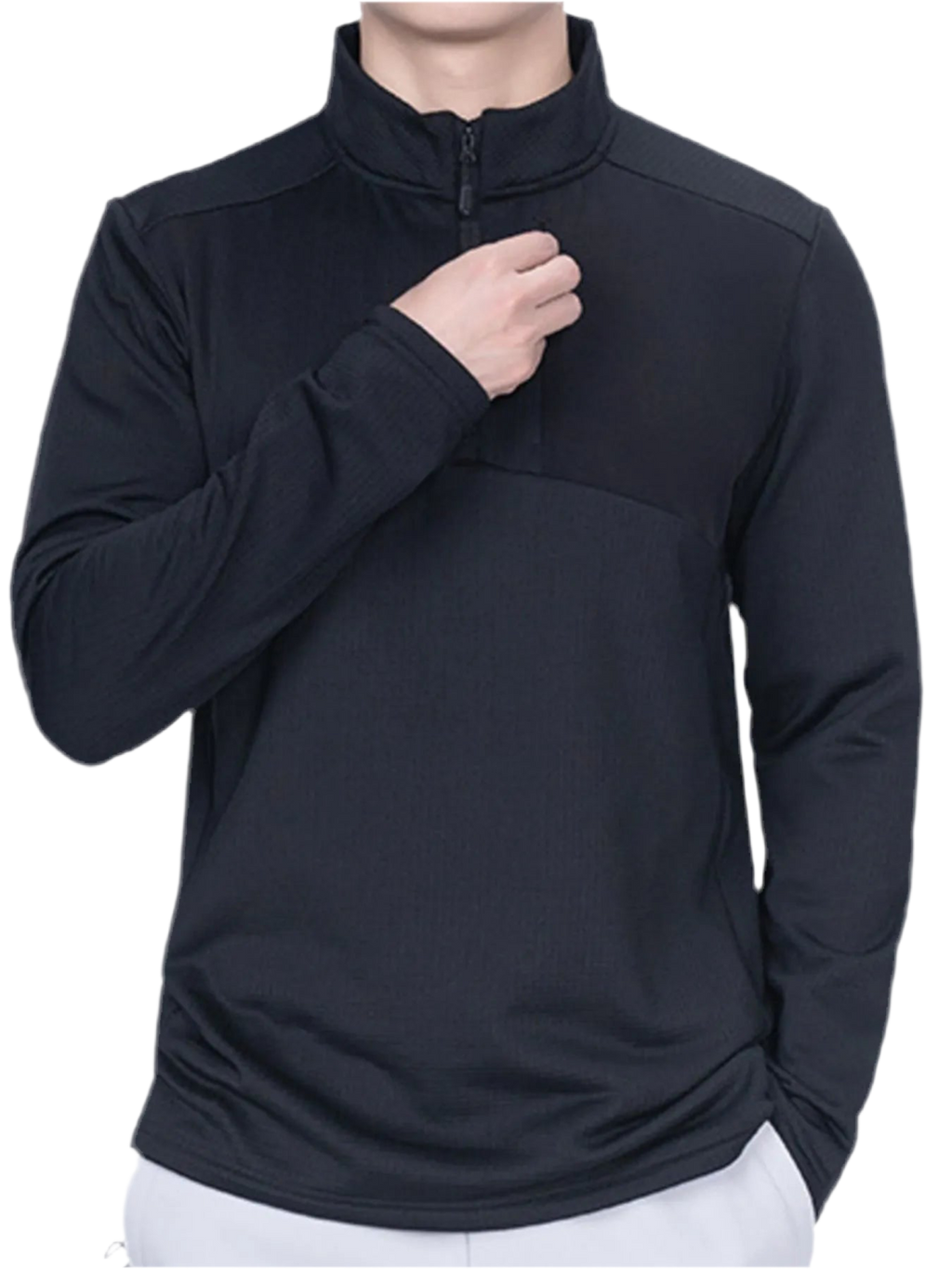 Quarter Zip Long Sleeve Top