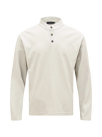 Henley Long Sleeve T-Shirt with Button Detail