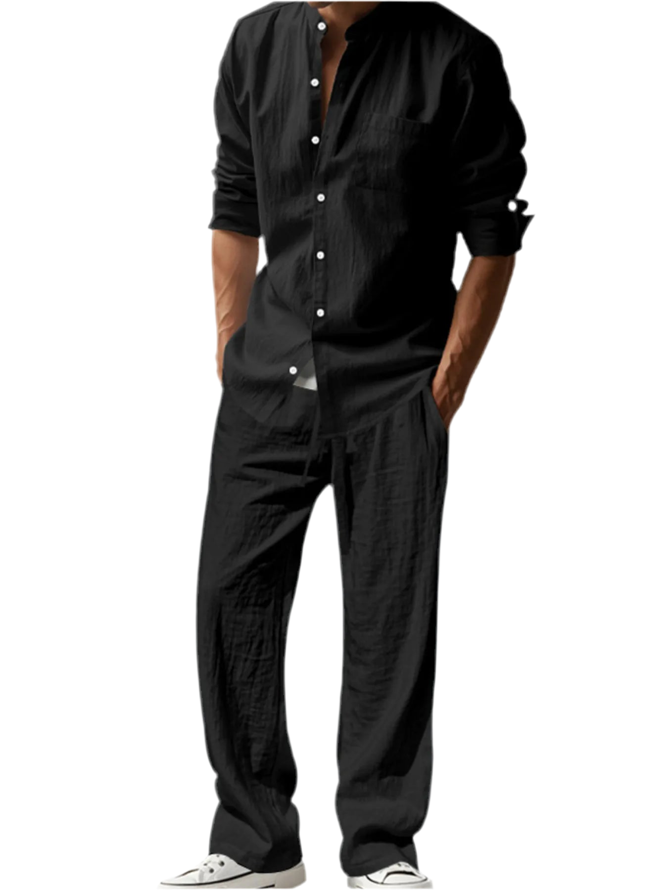Button Up Shirt & Pants Set