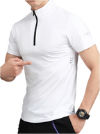 Quarter-Zip Short Sleeve Top