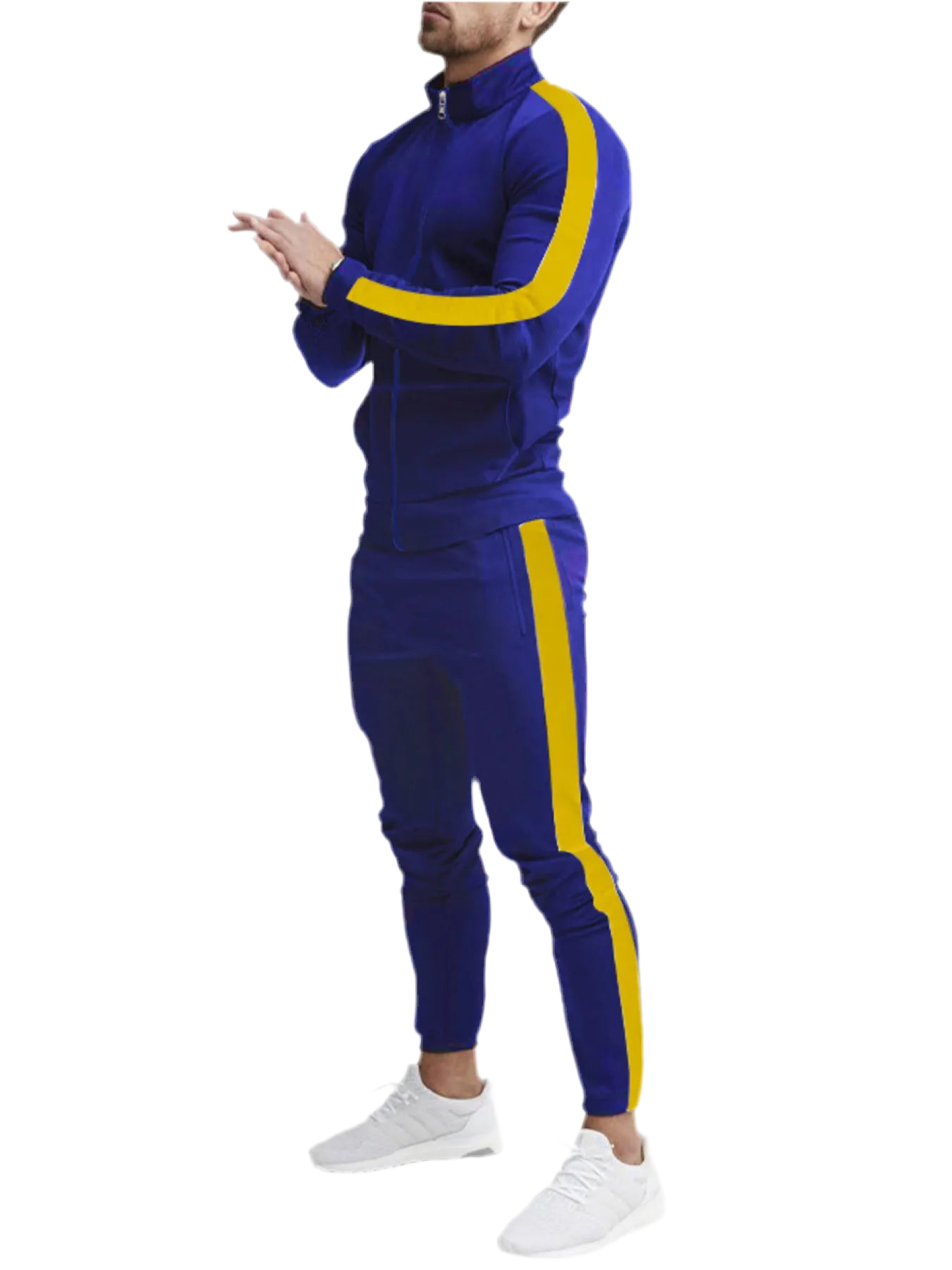 Side Stripes Zip Up Top & Pants Set