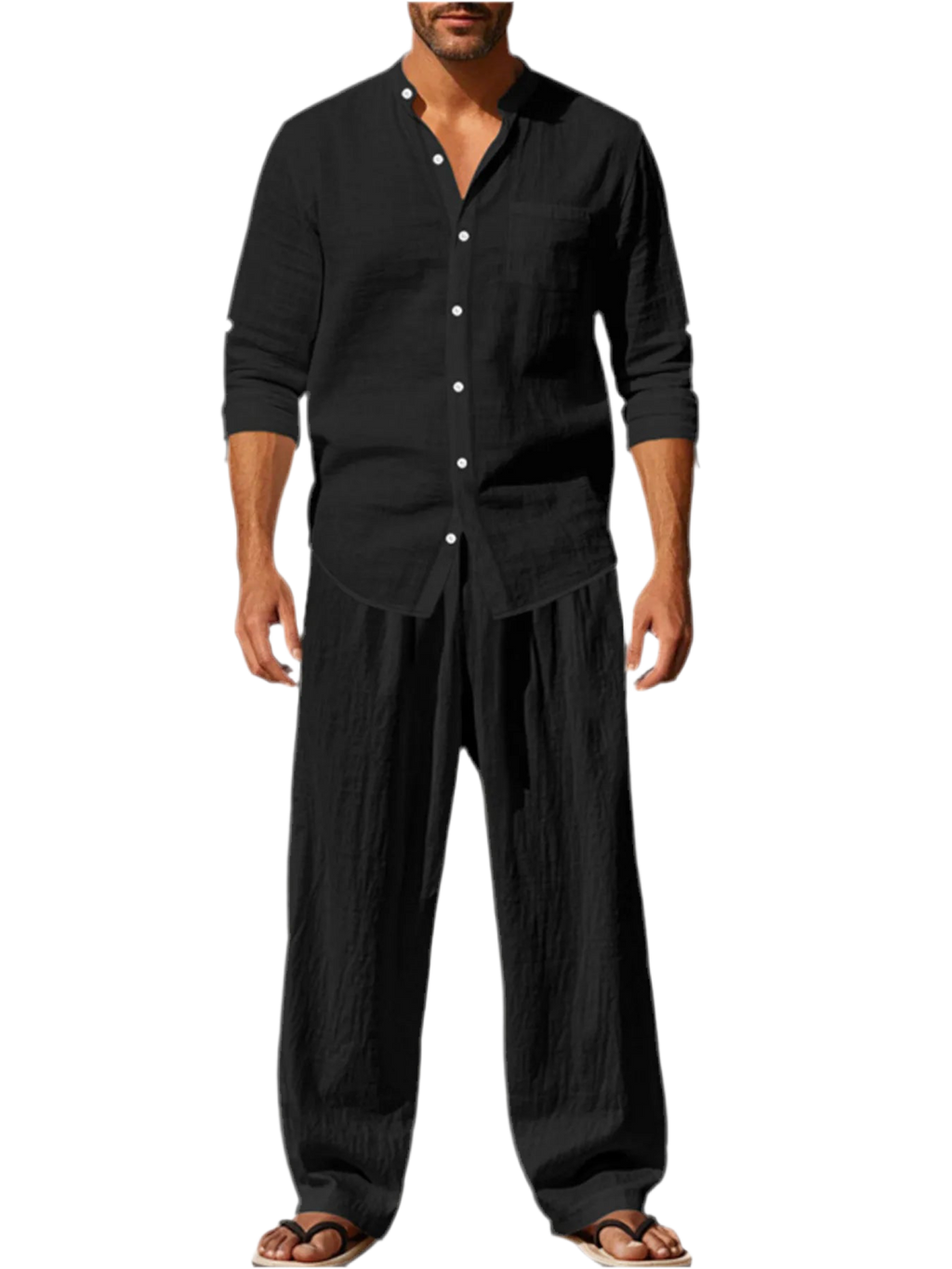 Button Up Shirt & Pants Set